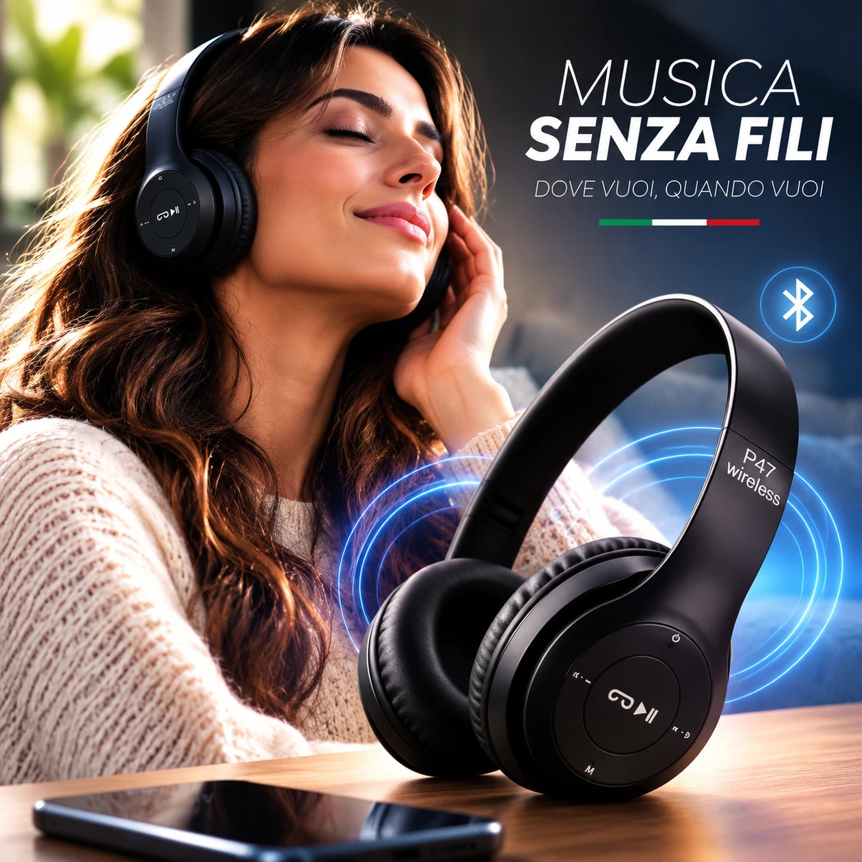 Cuffie Bluetooth Senza Fili