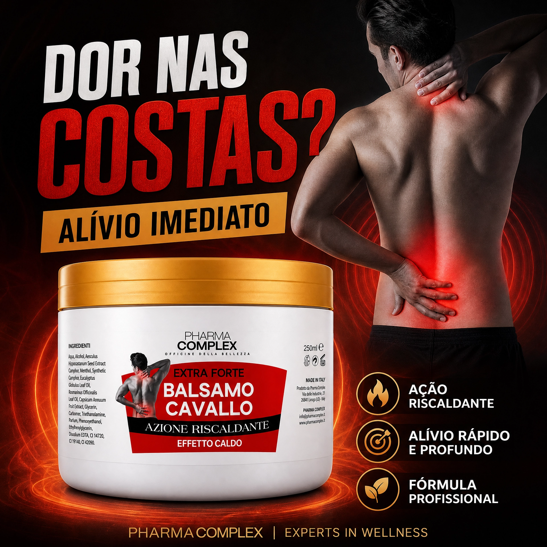 Crema per dolori muscolari